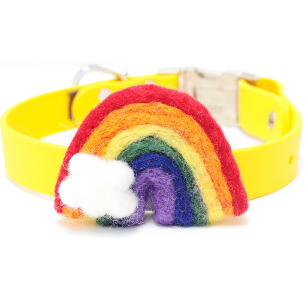 Mimi Green Rainbow Collar Accessory by Houndstooth