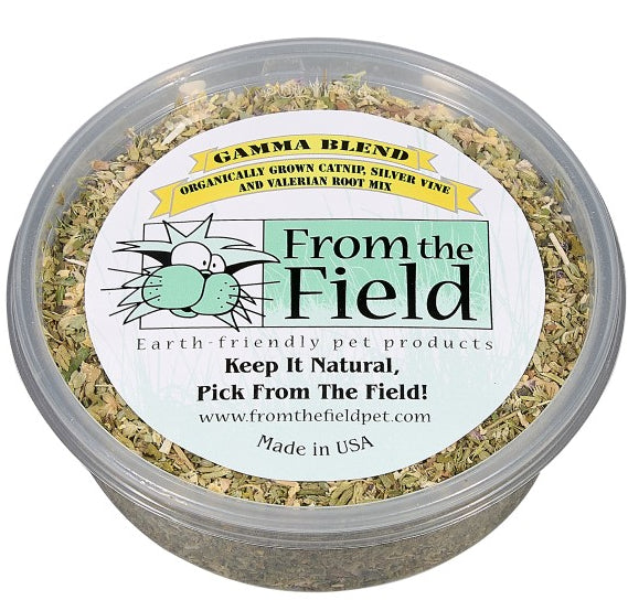 From The Field Gamma Blend Silver Vine w/ Valerian Mix Tub 1oz by Pet Food Warehouse