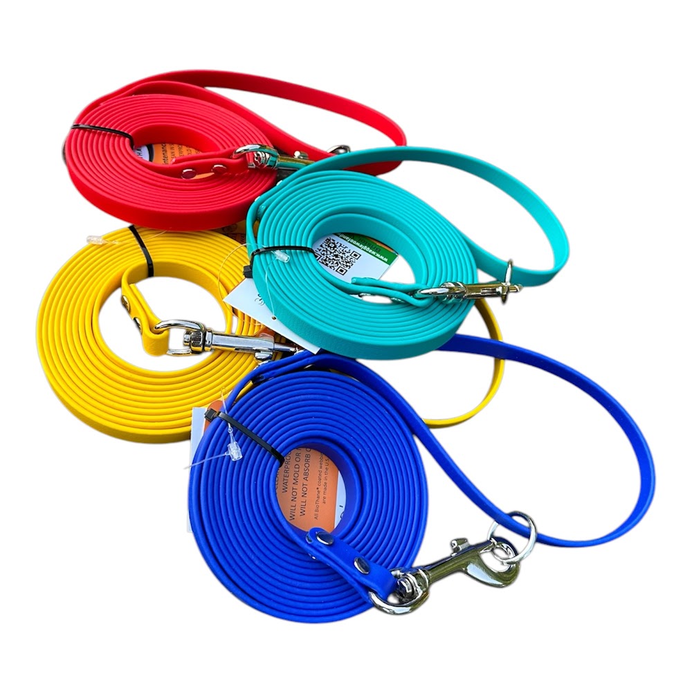 Biothane® Long Line Leash by Waggle Woof and Wander
