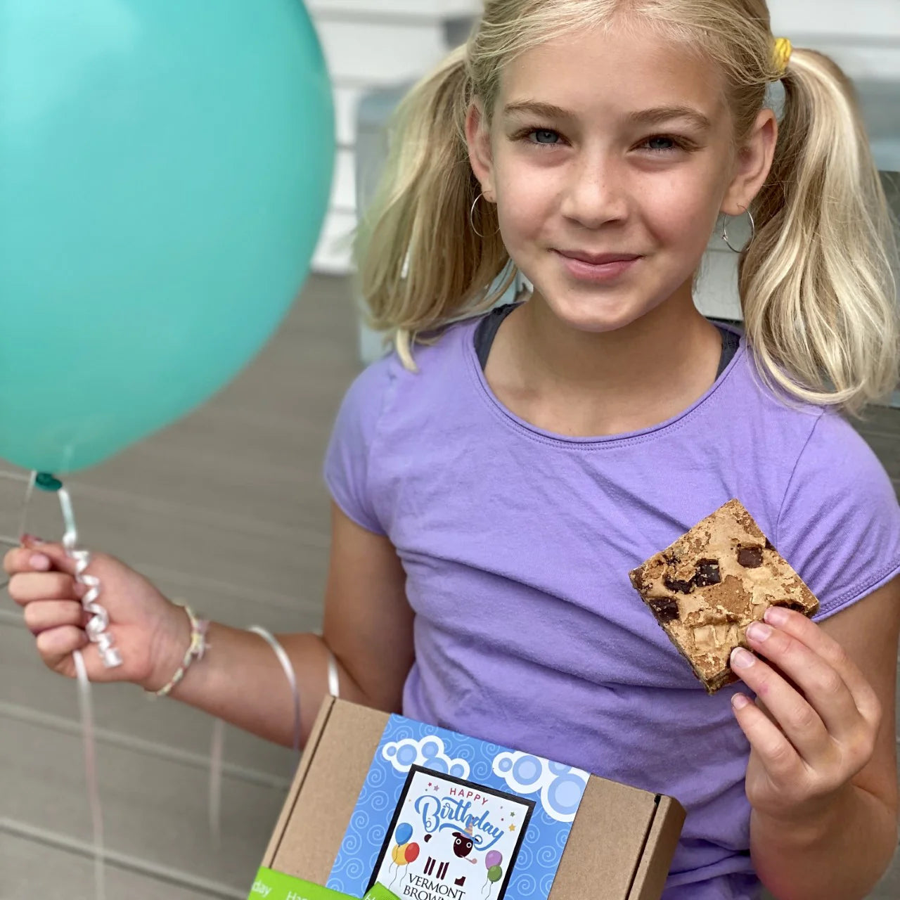 "Happy Birthday” Gourmet Brownie Sampler by Vermont Brownie Company