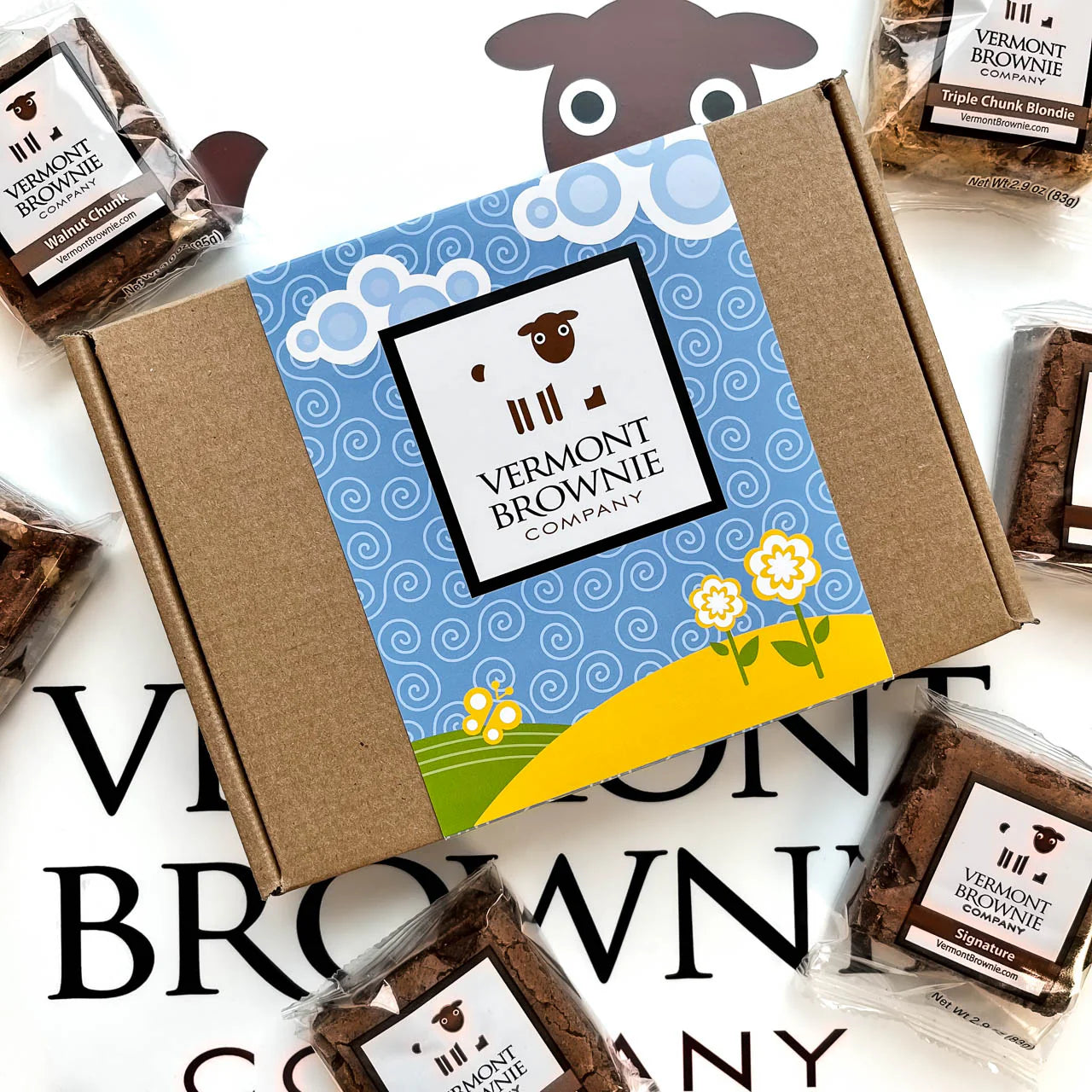 "Happy Birthday” Gourmet Brownie Sampler by Vermont Brownie Company