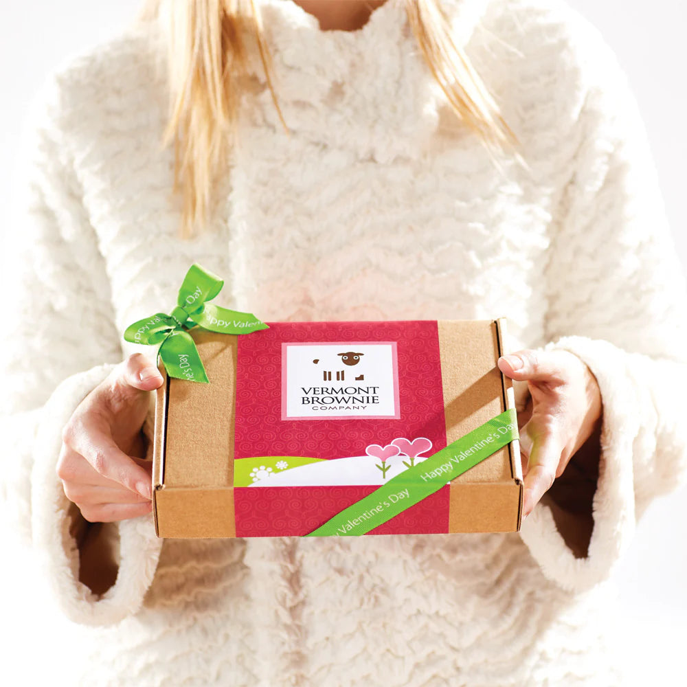"Happy Valentine's Day” Gourmet Brownie Sampler by Vermont Brownie Company