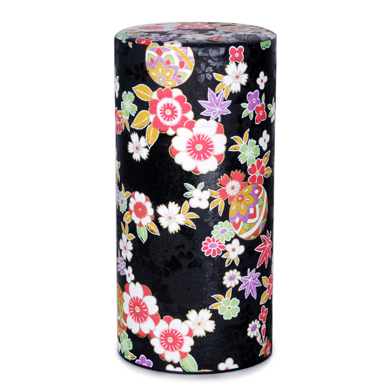 Tea Tin 6" Black by Homeportonline