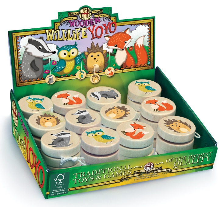 Yo-yo Wildlife Wooden Sold Individually by Homeportonline