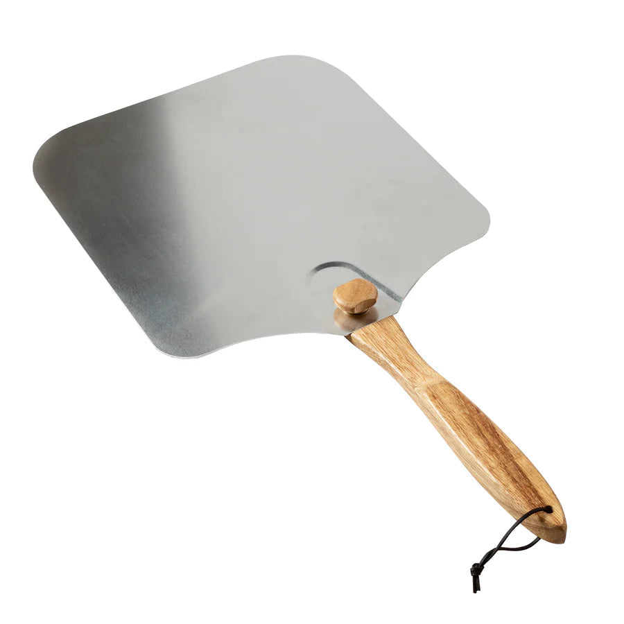 Old Stone Foldable Pizza Peel With Folding Handle, by Homeportonline
