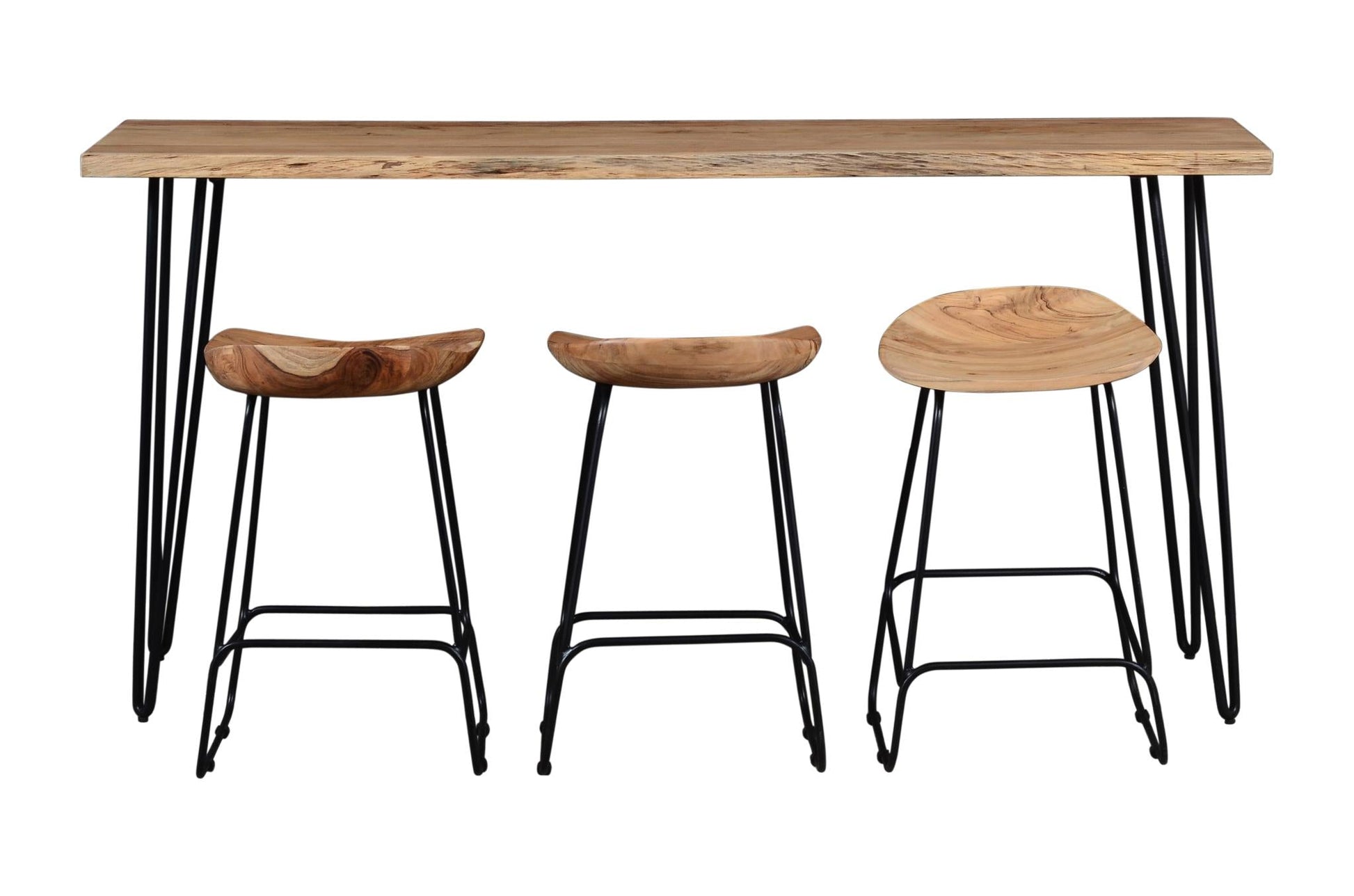 Natures Edge Natural Dining or Sofa Table Counter Height 72" Long by Homeportonline