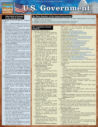 U.S. GOVERNMENT  STUDY GUIDE