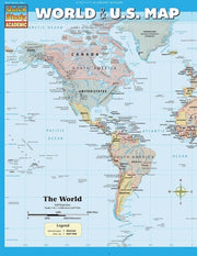 Barcharts World & U.S. Map