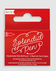 Splendid Fountain Pen Refills Red by Homeportonline