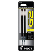 Pilot G2 Gel Roller Refill  Bold Point  Black  2 Count
