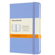 Moleskine Lined Hardcover Notebook Pocket 3.5"x5.5" Hydrangea Blue