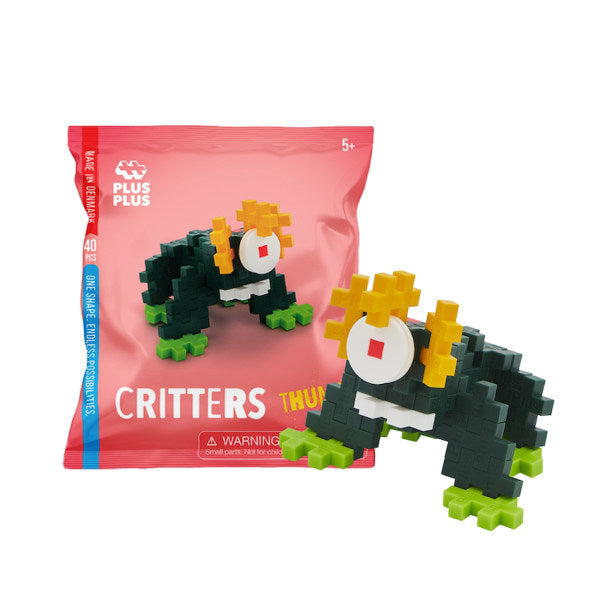 Plus Plus Critters, 5-1/2"H x 4-5/16"W x 1/2"D, Thump, Pack Of 40 Pieces