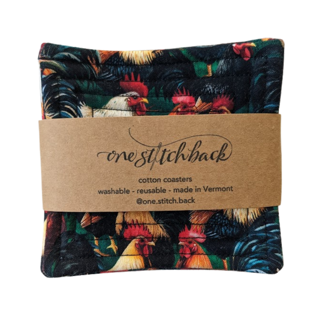 King of the Roost Quilted Coasters