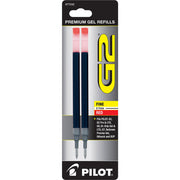 Pilot G2 Gel Pen Refill - 0.7 mm  Red  Fine  Pkg of 2