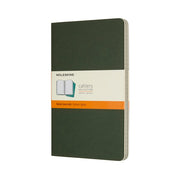 Moleskine Cahier Ruled Journals Large 5"x8.25" 3-Pack Myrtle Green