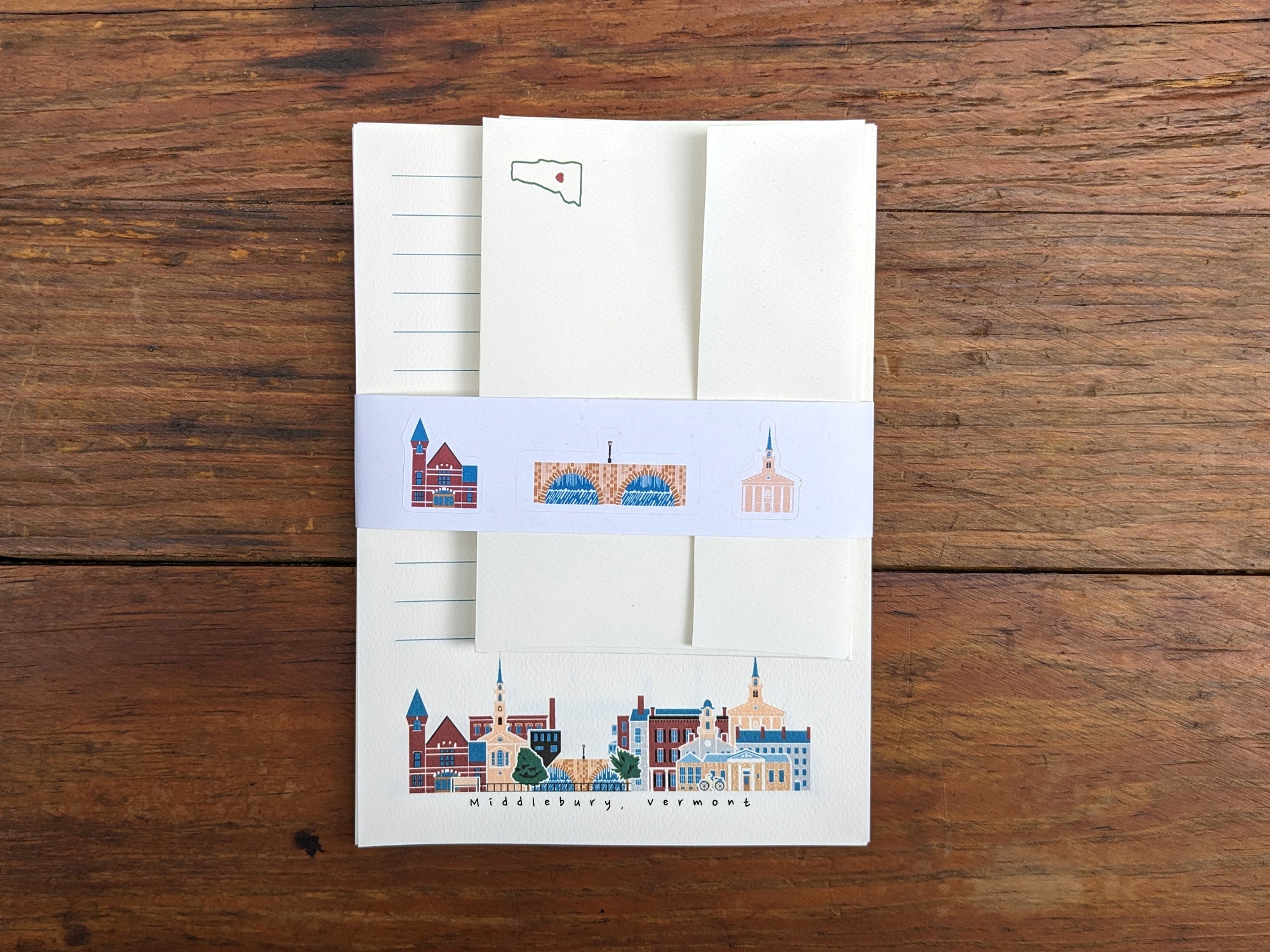 Stationery Set - Middlebury Cityscape - Soijen