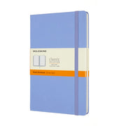 Moleskine Narrow Rule Notebook Hard Cover 8.25"x5" Classic Hydrangea Blue: Journal, Acid-Free, Ribbon Marker, 240 Pages