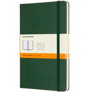 Moleskine Lined Hardcover Notebook Large 5"x8.25" Myrtle Green