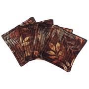 Fall Leaves + Ferns - Quilted Coasters