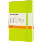 Moleskine Classic Hard Cover Notebook, Pocket, 3.5" x 5.5", Ruled, 192 Pages, Lemon Green