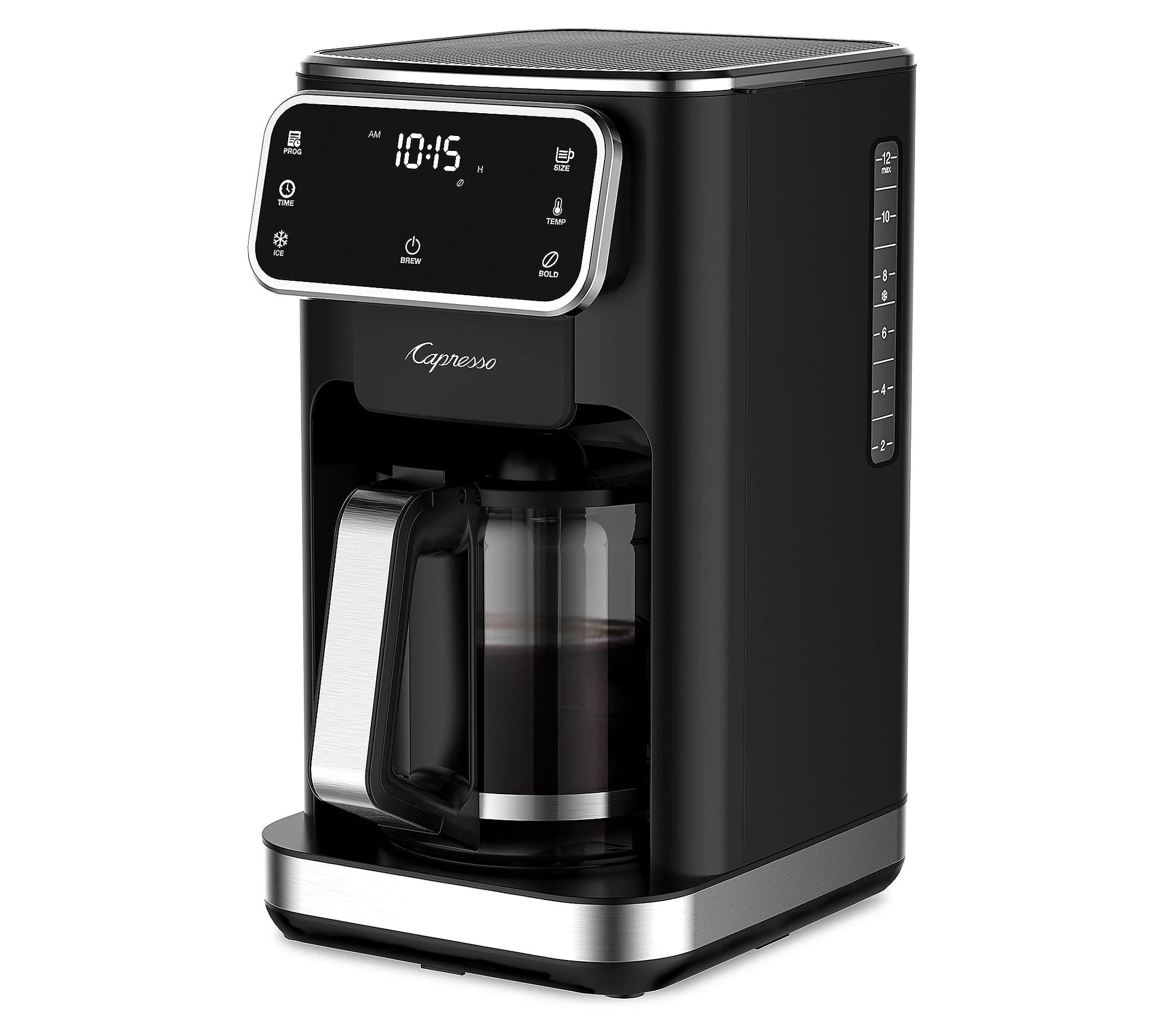 Touchscreen Coffee Maker 12cup w/ Glass Carafe by Homeportonline