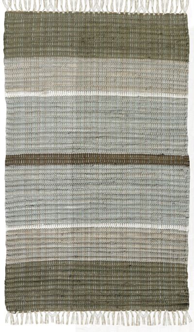 Lido Rag Rug Cotton Earth 4' x 6' by Homeportonline