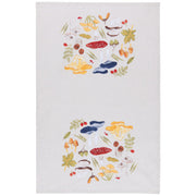 Field Mushrooms Printed Cotton Dishtowel by Homeportonline