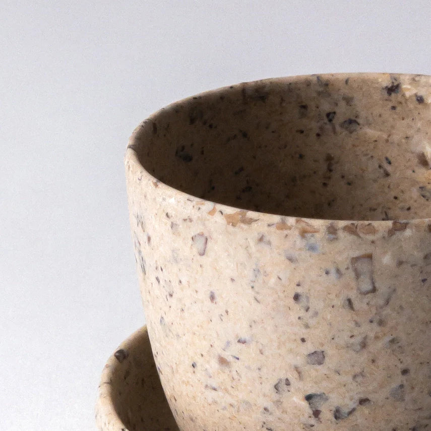3" Coffee Bean Husk Mini Planter Pot