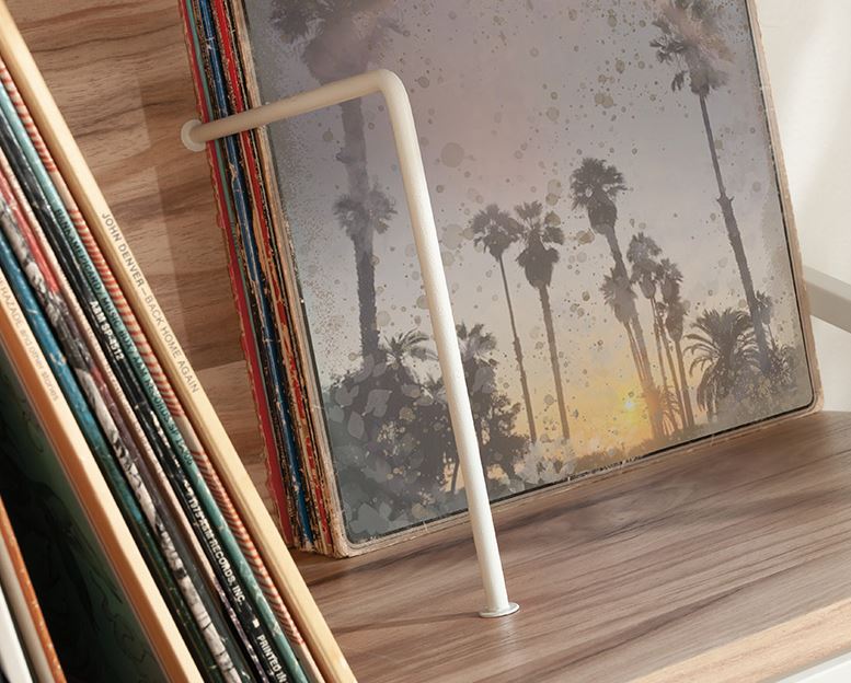 Nova Loft Storage Three Shelf Kiln Acacia Finish by Homeportonline