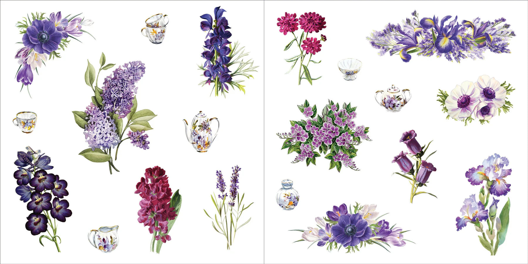 Sticker Book Bunches Of Botanicals by Homeportonline