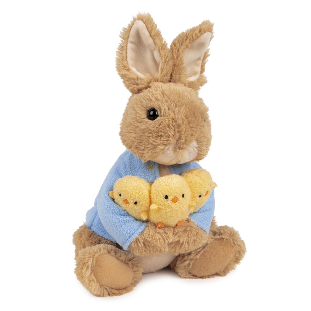 Beatrix Potter Peter Rabbit Holding Chicks 9.5" by Homeportonline