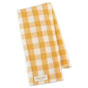 Checker Washed Waffle Dishtowel Butterscotch by Homeportonline