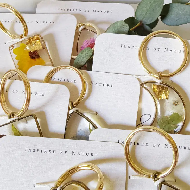 Real Flower Keychains