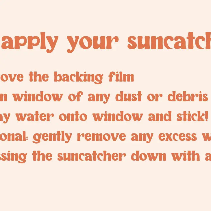 Suncatcher Window Cling