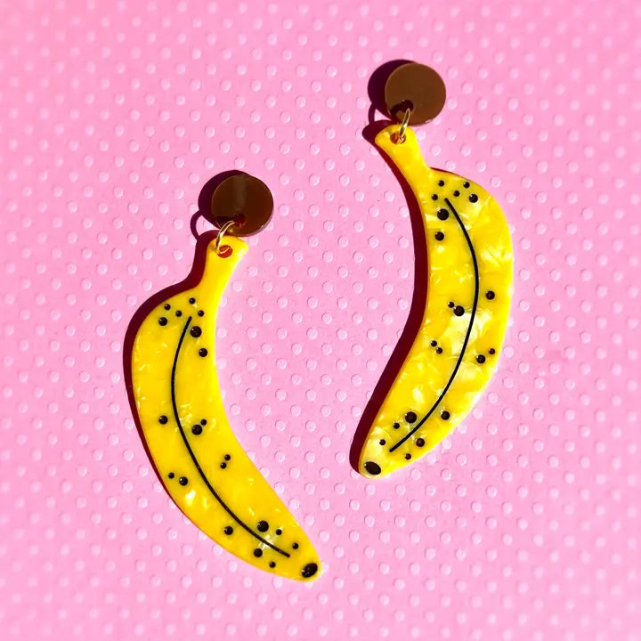 Ripe Banana Earrings