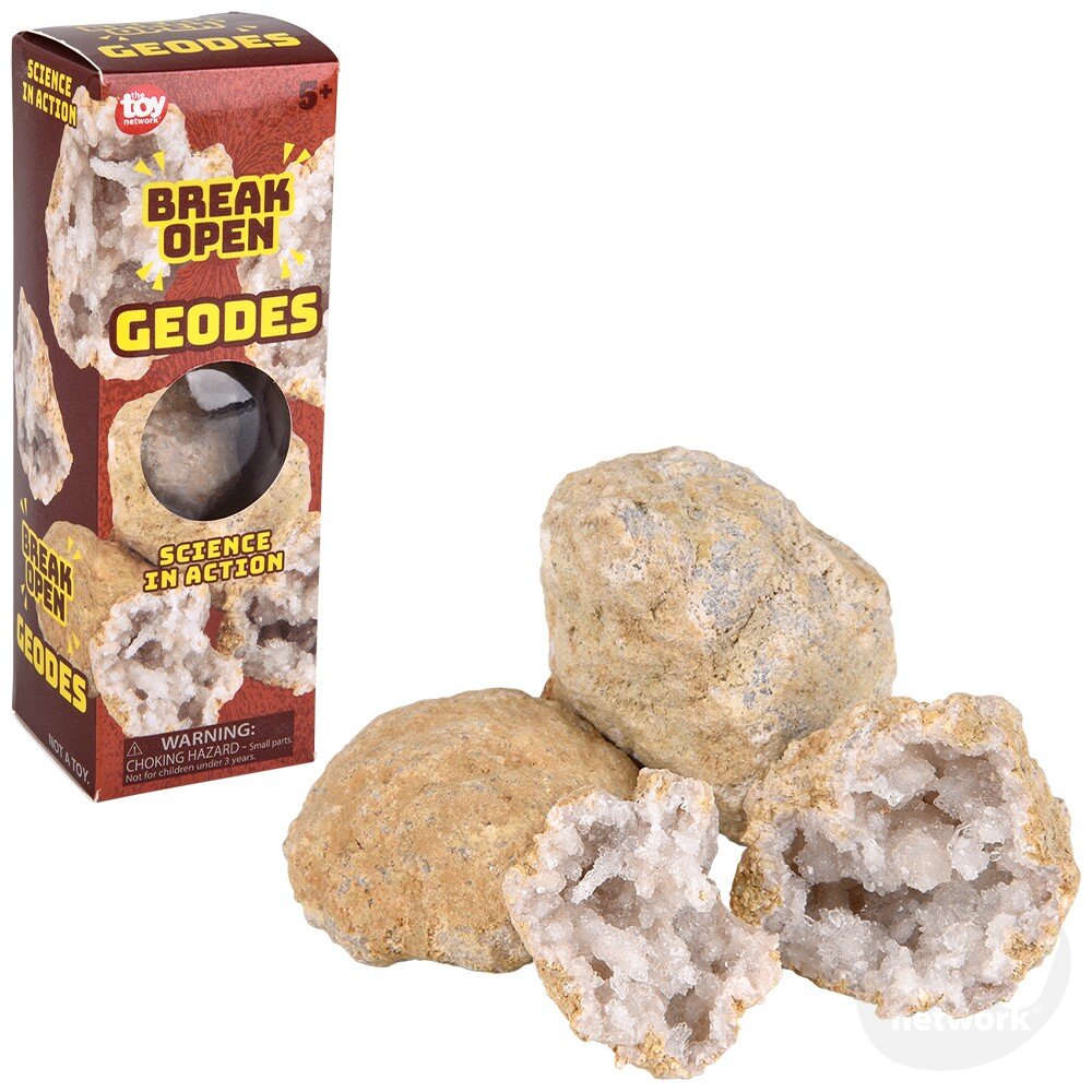Geodes Break Open Set of 3 Boxed by Homeportonline