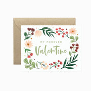 My Forever Valentine Floral Love Card & Valentine's Day Card by Wild Lark