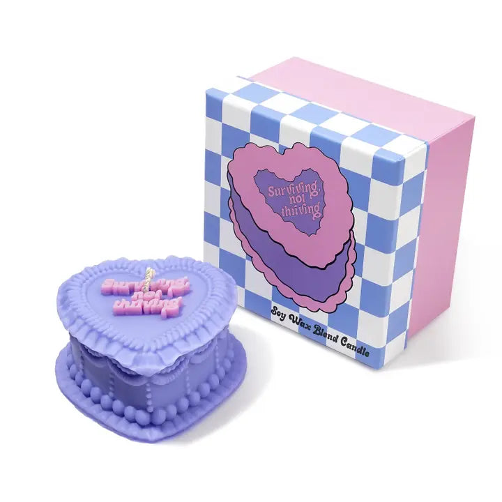 Sale!Surviving, Not Thriving Heart Candle