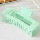 Solid Color Rectangle Shaped Hair Claw