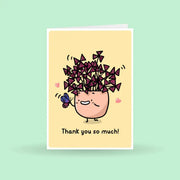 Thank You So Much, Oxalis Plant Greeting Card by Wild Lark