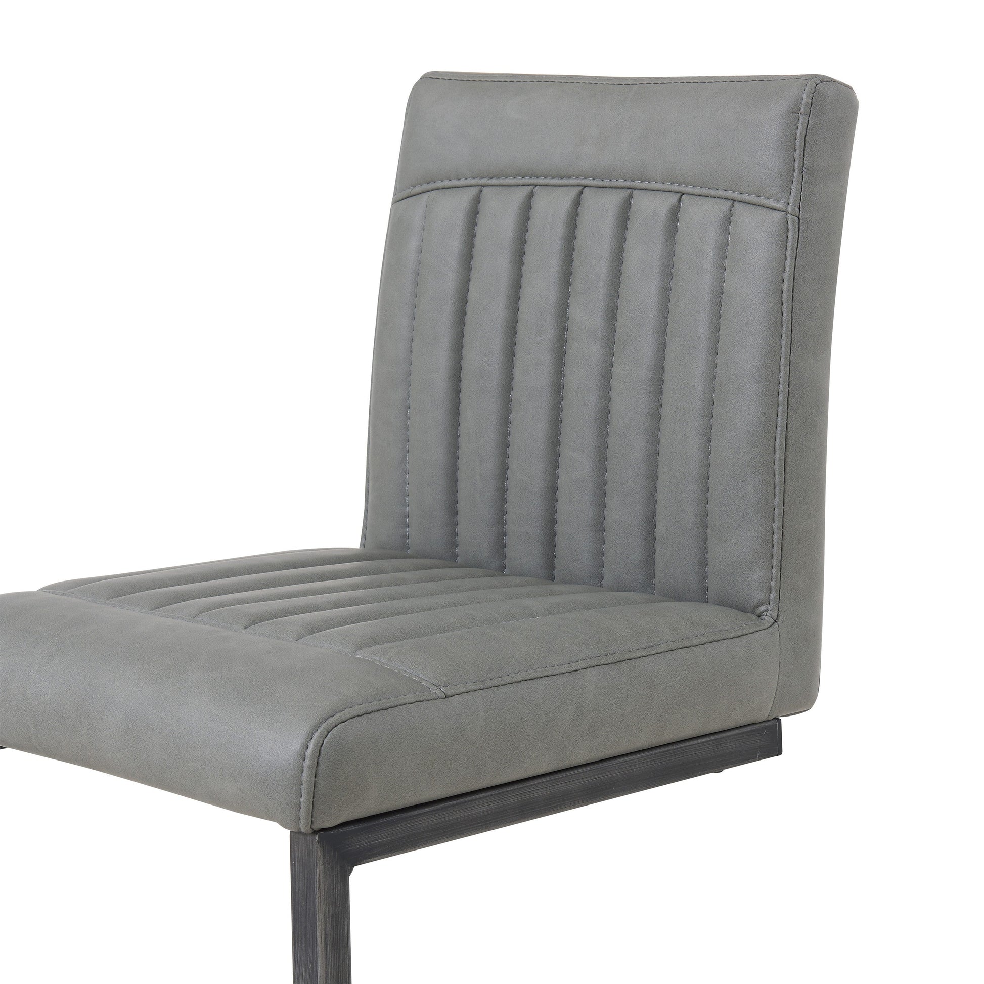 Ronan Polyurethane Bar Stool Antique Graphite Grey by Homeportonline