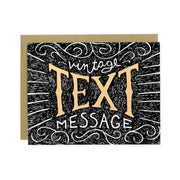 Vintage Text Message Greeting Card by Wild Lark
