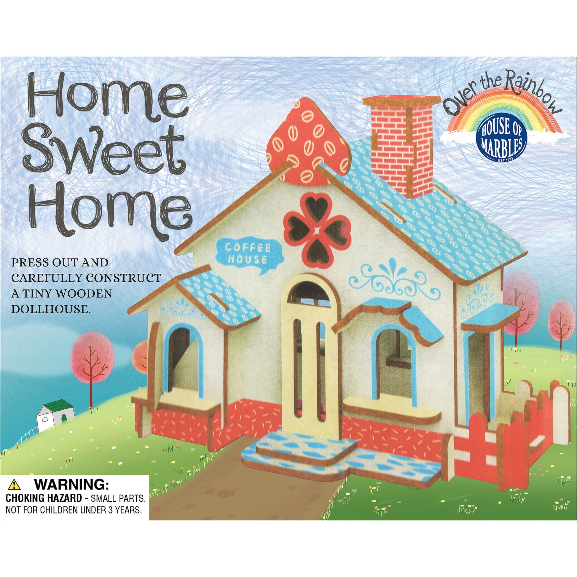 Home Sweet Home Coffee House Construction Kits Wooden by Homeportonline