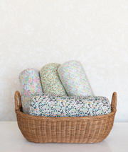 Pillow Bolster Cotton Ditsy Floral Pattern Multicolor 16.5" x 6" by Homeportonline