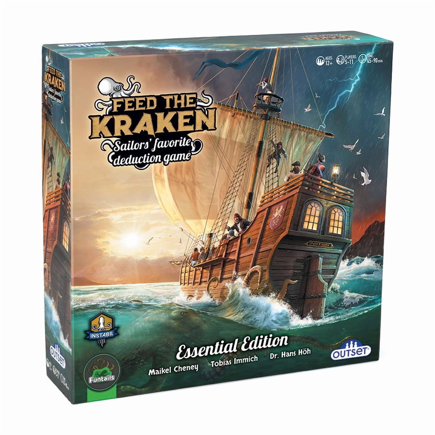 Outset Media Feed The Kraken Board Game, 5-11 Player, Ages 12 & Up