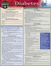 Diabetes - Care, Management and Prevention A QuickStudy Laminated Reference Guide