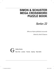 Simon & Schuster Mega Crossword Puzzle Book #22