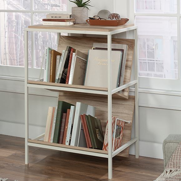 Nova Loft Storage Three Shelf Kiln Acacia Finish by Homeportonline