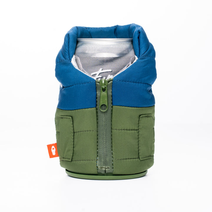 The Puffy Vest - Olive Green & Sailor Blue by Homeportonline