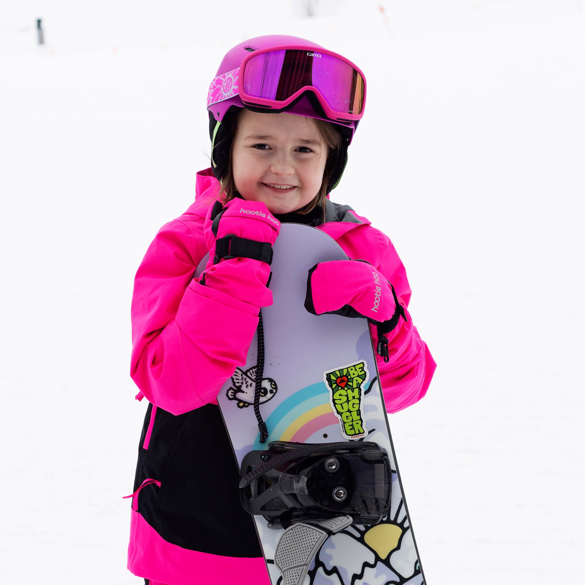 Kids Bearclaw Mittens - Hot Pink by Hootie Hoo